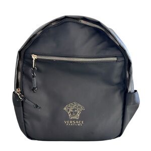 Versace parfumd black and gold backpack NWOT Unisex